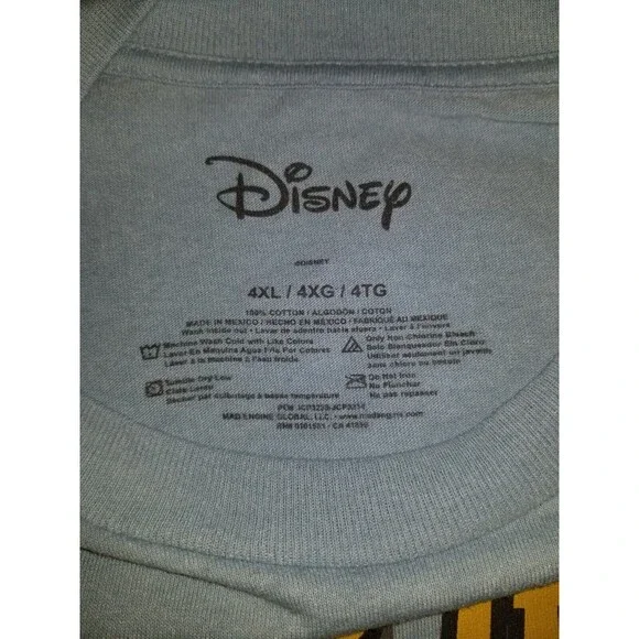 Big Mens Crew Neck Short Sleeve Regular Fit Graphic Tee - 4XL - Picture 2 of 4